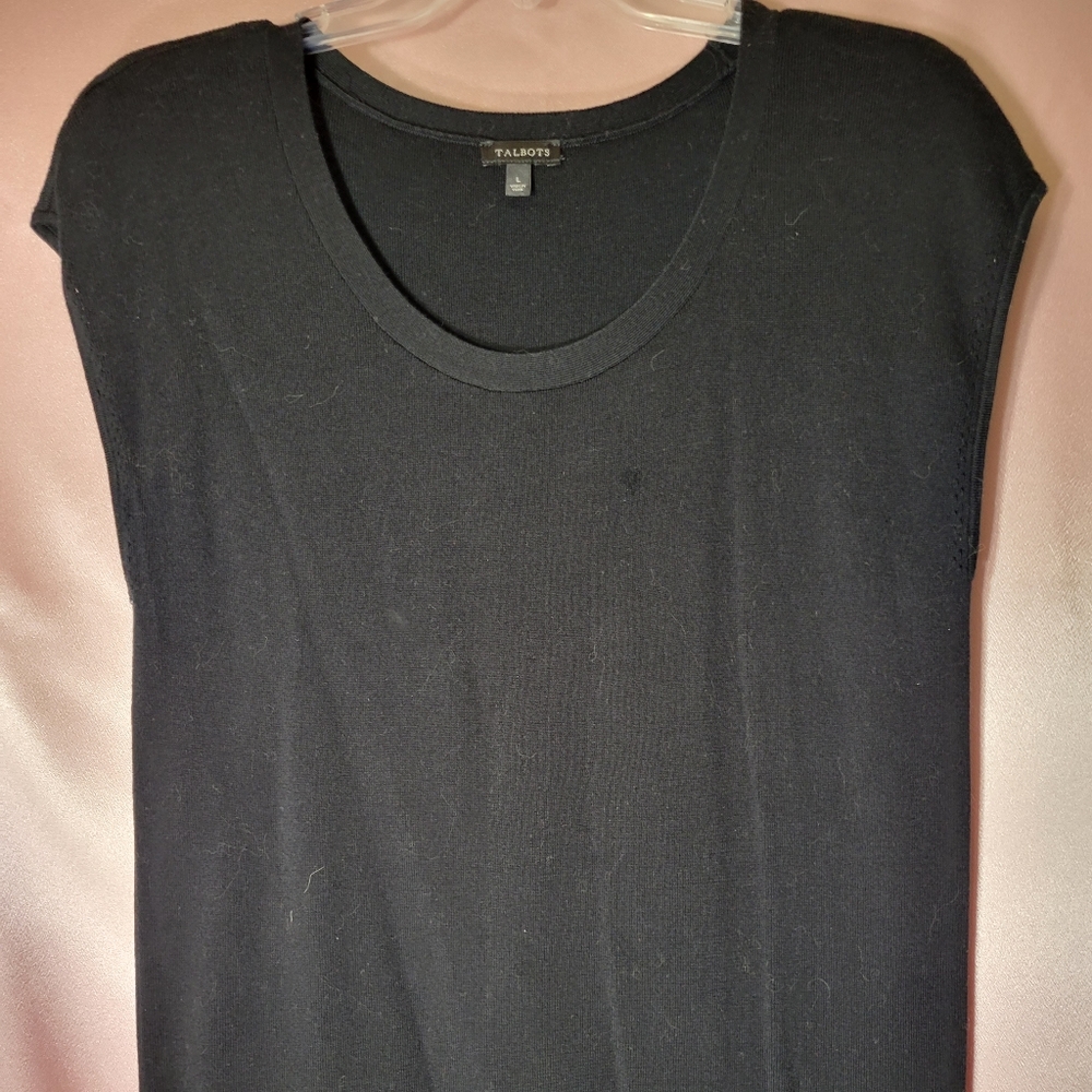 Talbots black sweater top